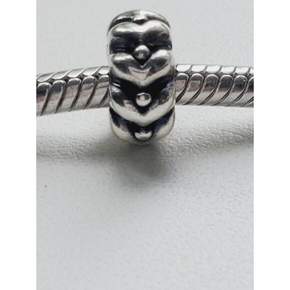 Pandora Heart Beats Spacer 790450 Retired Authentic ALE Sterling Silver - Picture 7 of 7